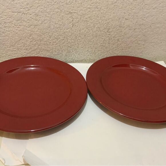 Pier 1 Imports Italian Toscana Burgundy 11" Earthenware Dinner Plate - Picture 4 of 6